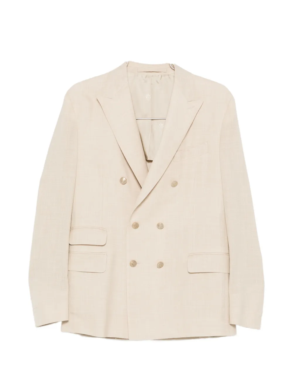 

Двубортный костюм Eleventy, бежевый