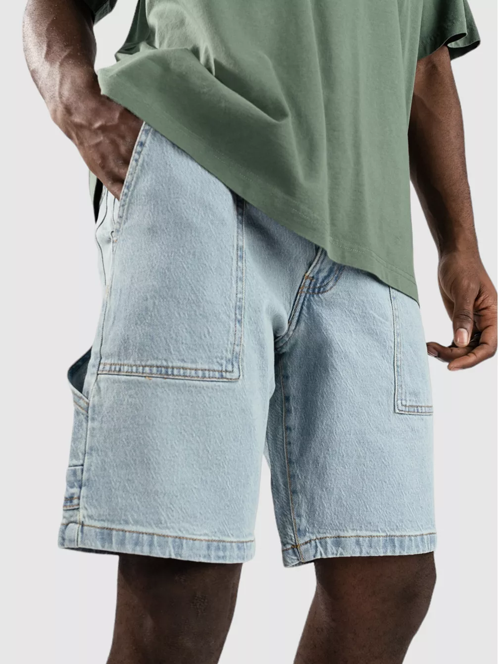 

Универсальные свободные шорты Denim Project, голубой