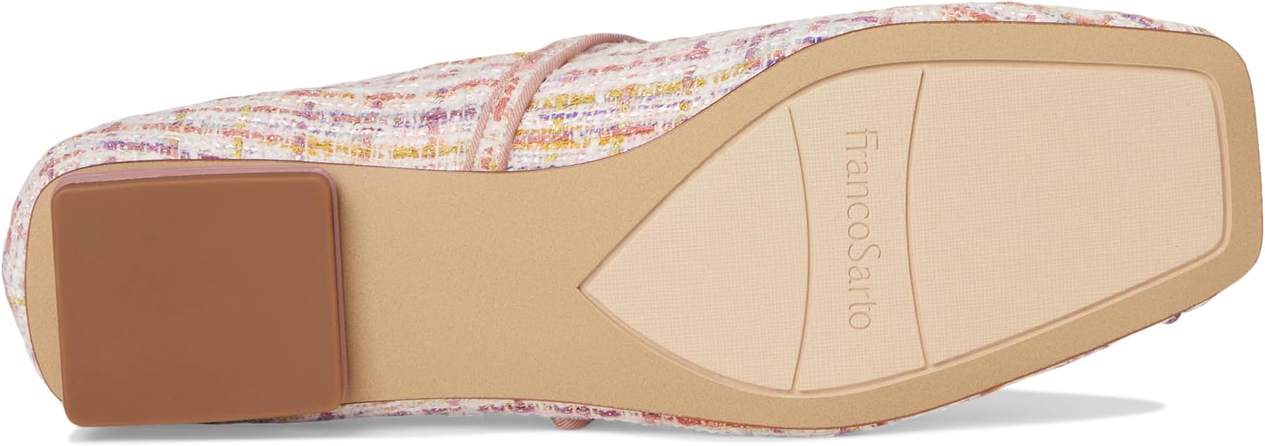 Балетки Franco Sarto Tinsley Mary Jane Flats, цвет Pink Tweed Multi — фото 3
