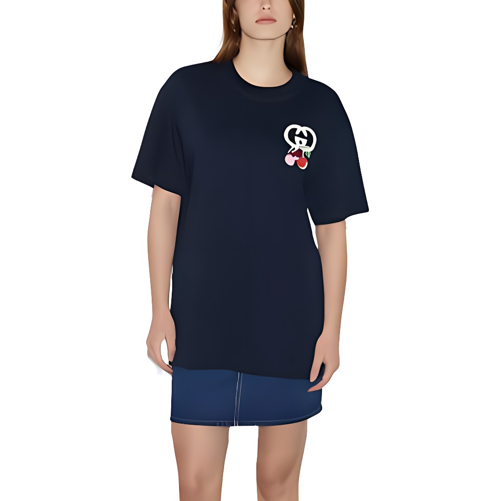 GUCCI SS24 Футболка Women's Marine Blue — фото 4