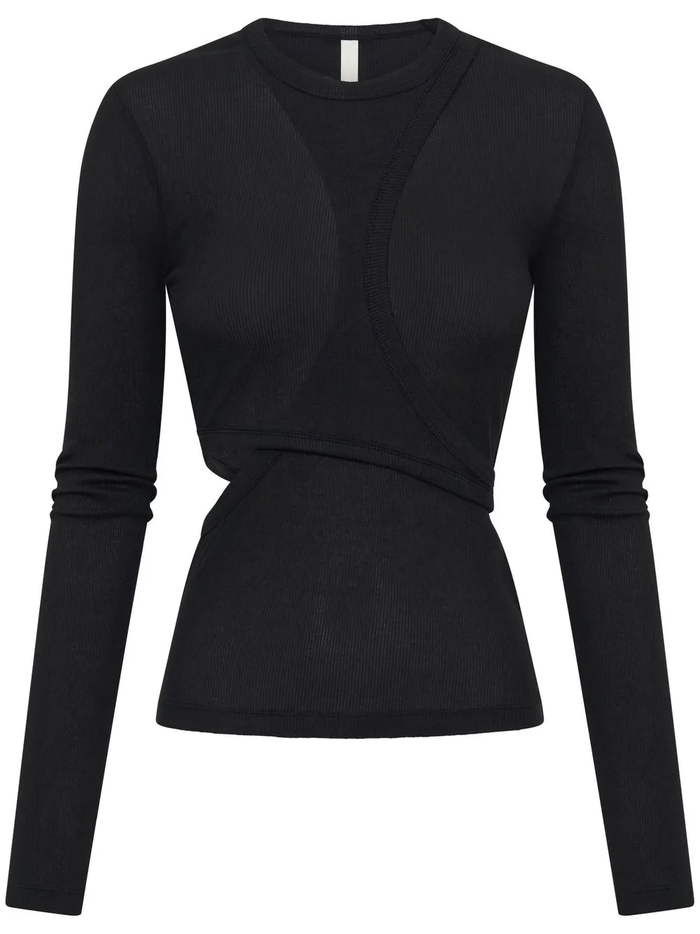 

Многослойный топ Modular с длинными рукавами Dion Lee, черный