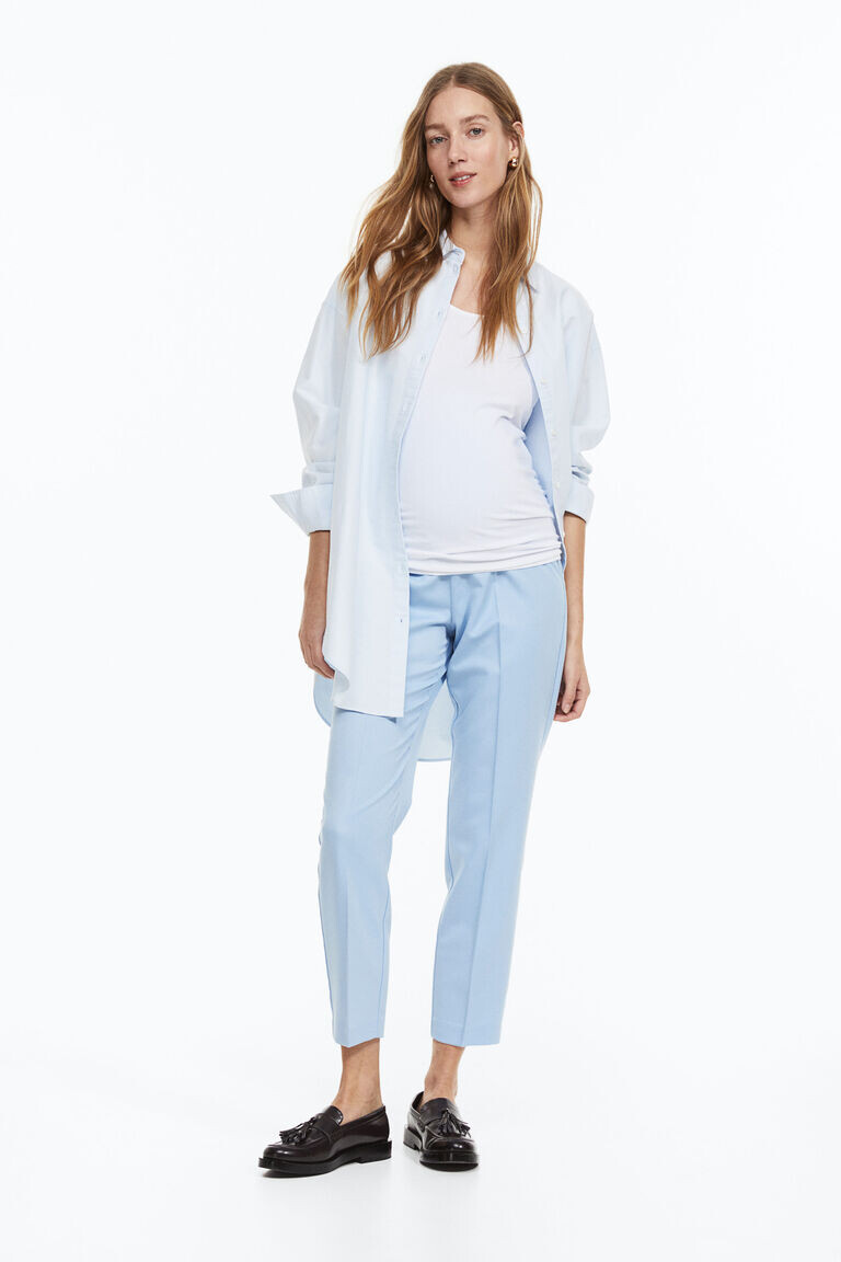 

Брюки-сигареты длиной до щиколотки H&M, синий