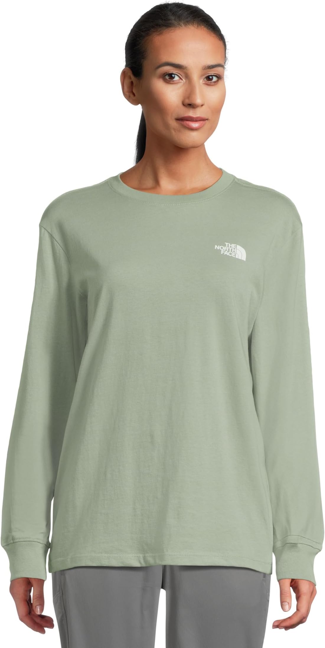 

Женская футболка с длинным рукавом Evolution Floral Box NSE с графическим принтом The North Face, Slate Moss