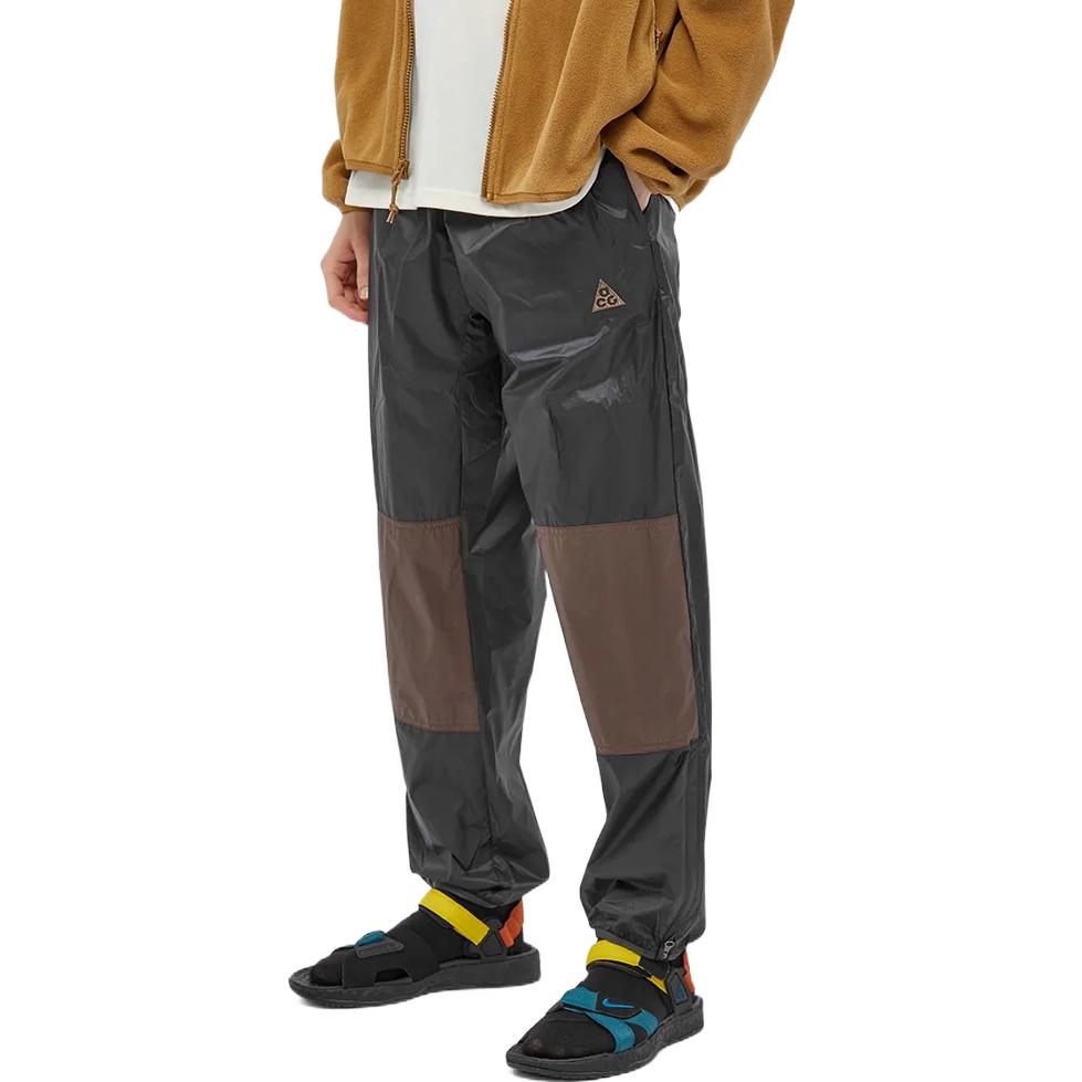 Повседневные брюки Men's Nike SS22 Color Block Splicing Casual Joggers/Pants/Trousers Black DB1134-070, черный — фото 3