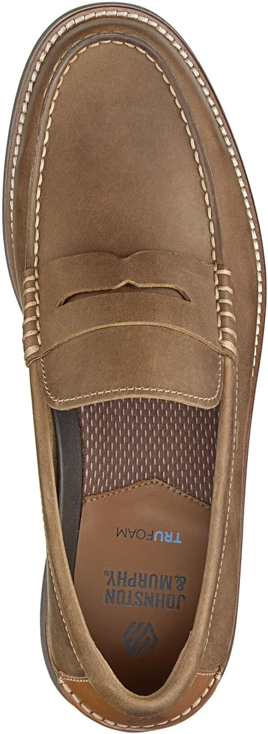Мужские слипоны Johnston & Murphy Upton Penny Loafer для повседневной и официальной носки, коричневый — фото 2