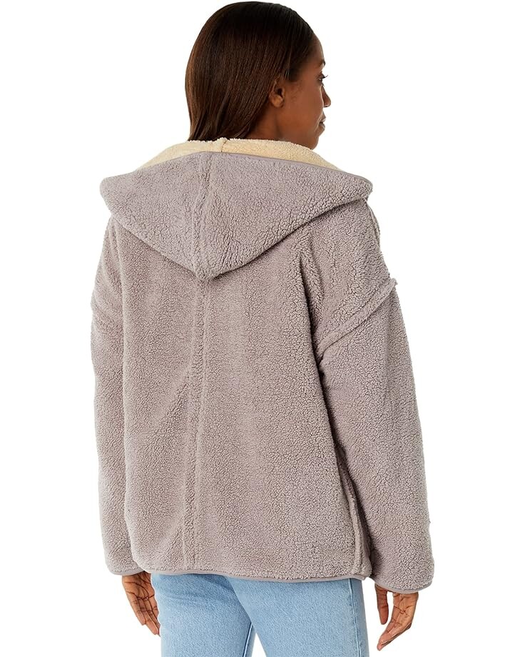 

Свитер Lucky Brand Reversible Sherpa Cardigan, цвет Satellite