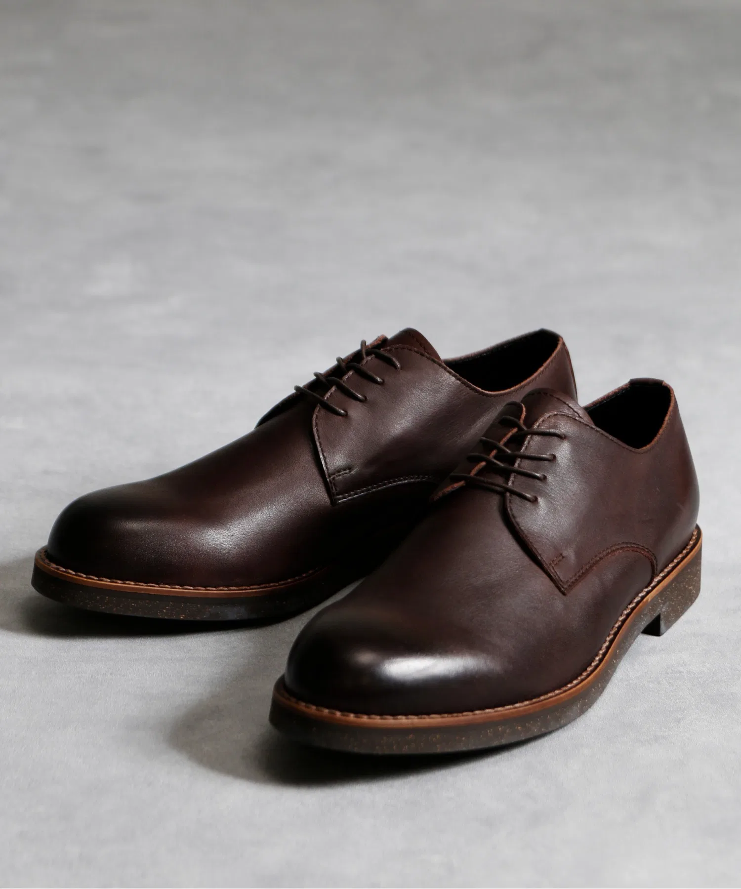 Мужские туфли PADRONE DERBY PLAIN TOE SHOES (WATER PROOF LEATHER) — фото 3