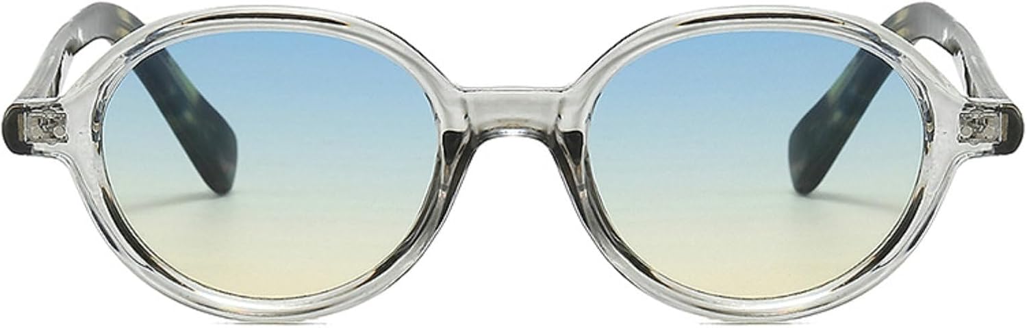 

Модные круглые солнцезащитные очки с градиентным переходом для женщин и мужчин, ретро-очки, стильные солнцезащитные очки, трендовые модели, защита от ультрафиолета UV400, модель 3233 Melrose, Blue Tea