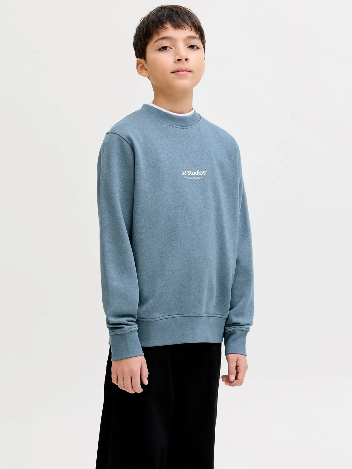 Свитшот на молнии, JACK & JONES Junior, blue mirage — фото 2