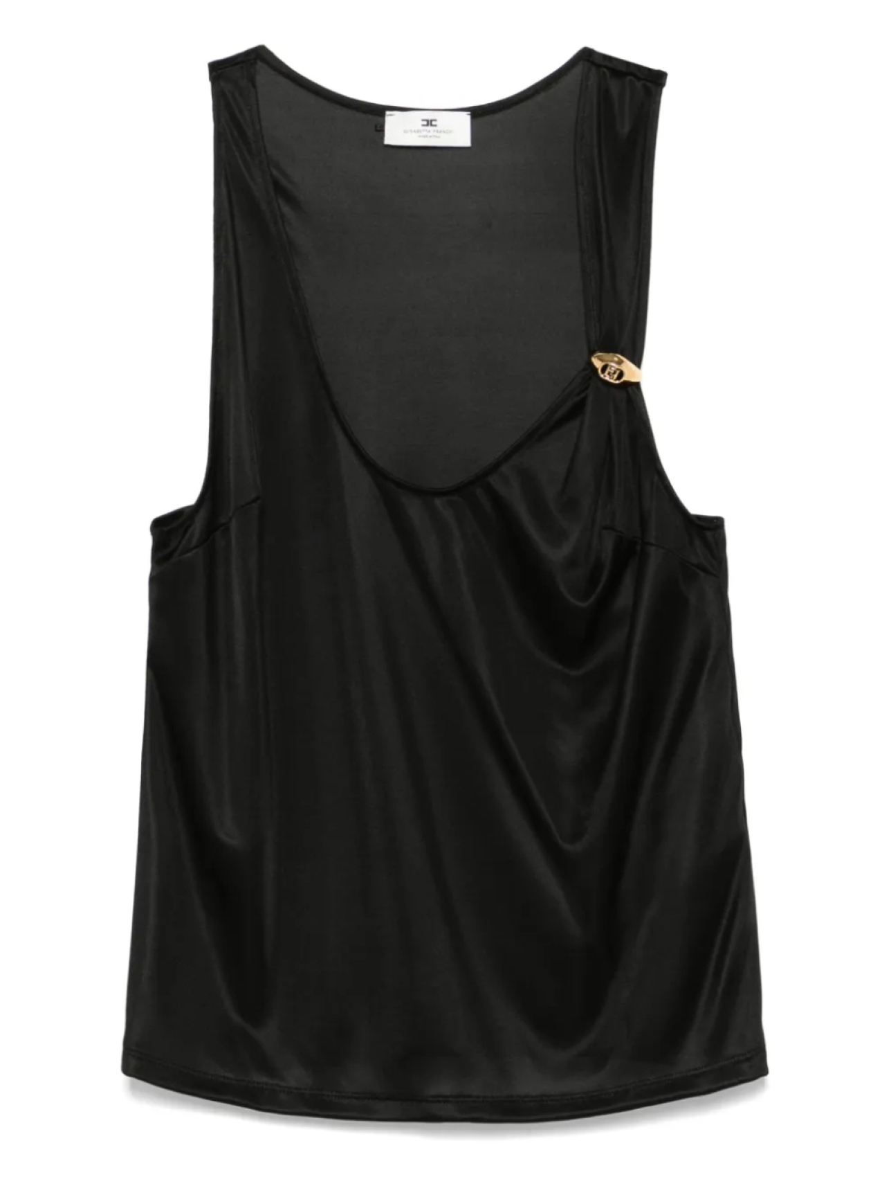 

Топ из джерси с логотипом Elisabetta Franchi, черный