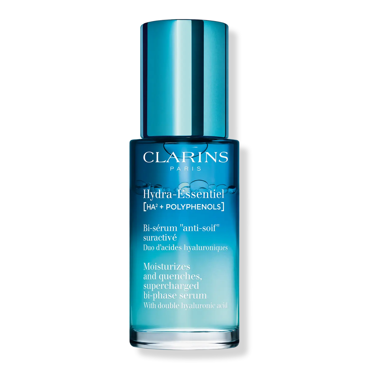 

Двухфазная сыворотка для лица Hydra-Essentiel с двойной гиалуроновой кислотой Clarins