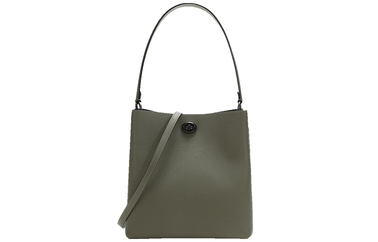 

COACH Кожаная сумка-ведро Charlie через плечо, женская сумка через плечо army green