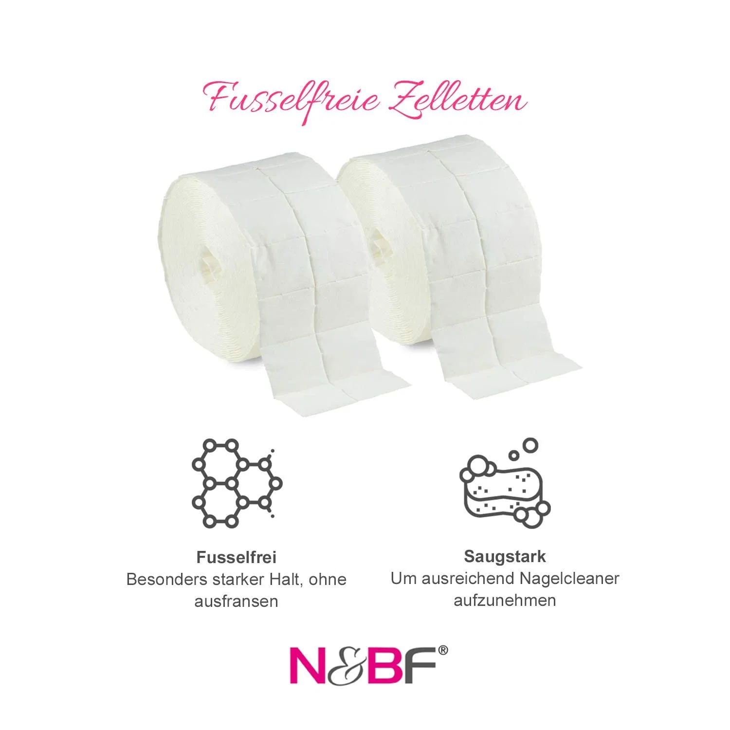 Набор N&BF All for One Nail Cleaner 1000 мл с помпой и целлюлозными салфетками N&Bf — фото 4