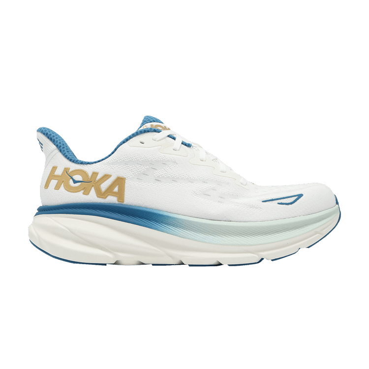 

Кроссовки HOKA Clifton 9 2E Wide 'Frost Gold', белый