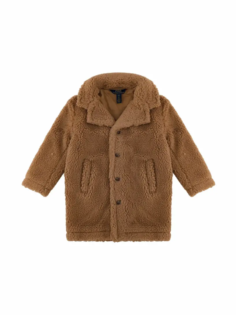 

Пальто из эко-меха Ralph Lauren, коричневый