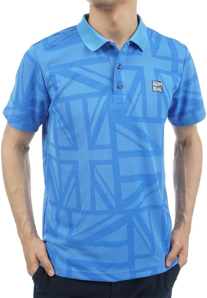 

Мужская поло-рубашка Admiral Golf ADMA308 UJ с жаккардовым рисунком, синий