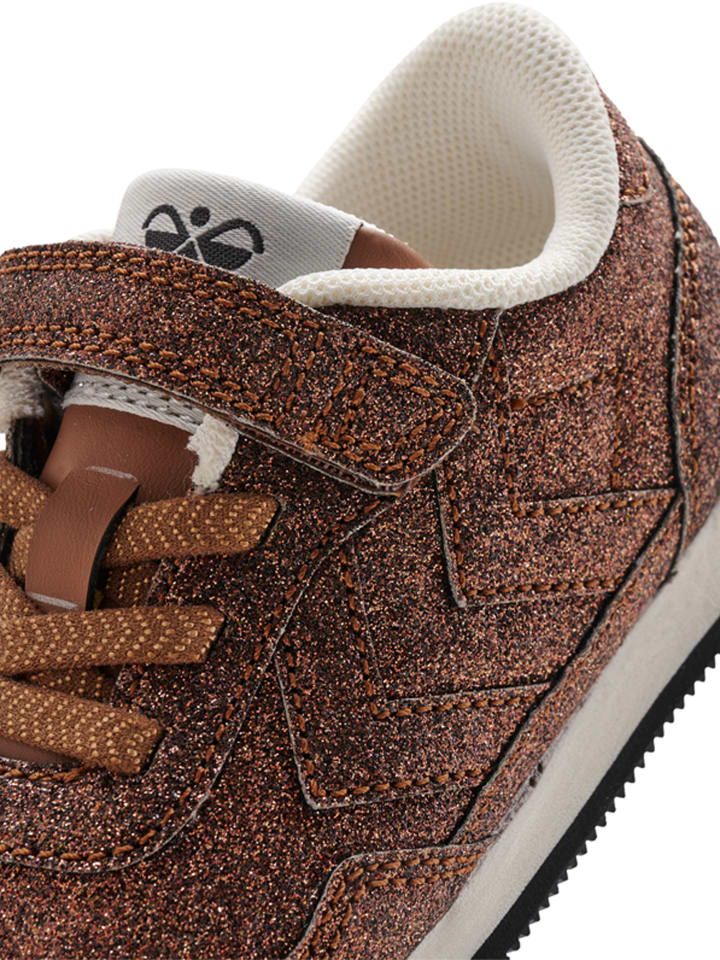 Кроссовки на шнуровке Hummel Elastische Schnürsenkel Sneaker Reflex Glitter Mädchen, цвет COPPER — фото 3