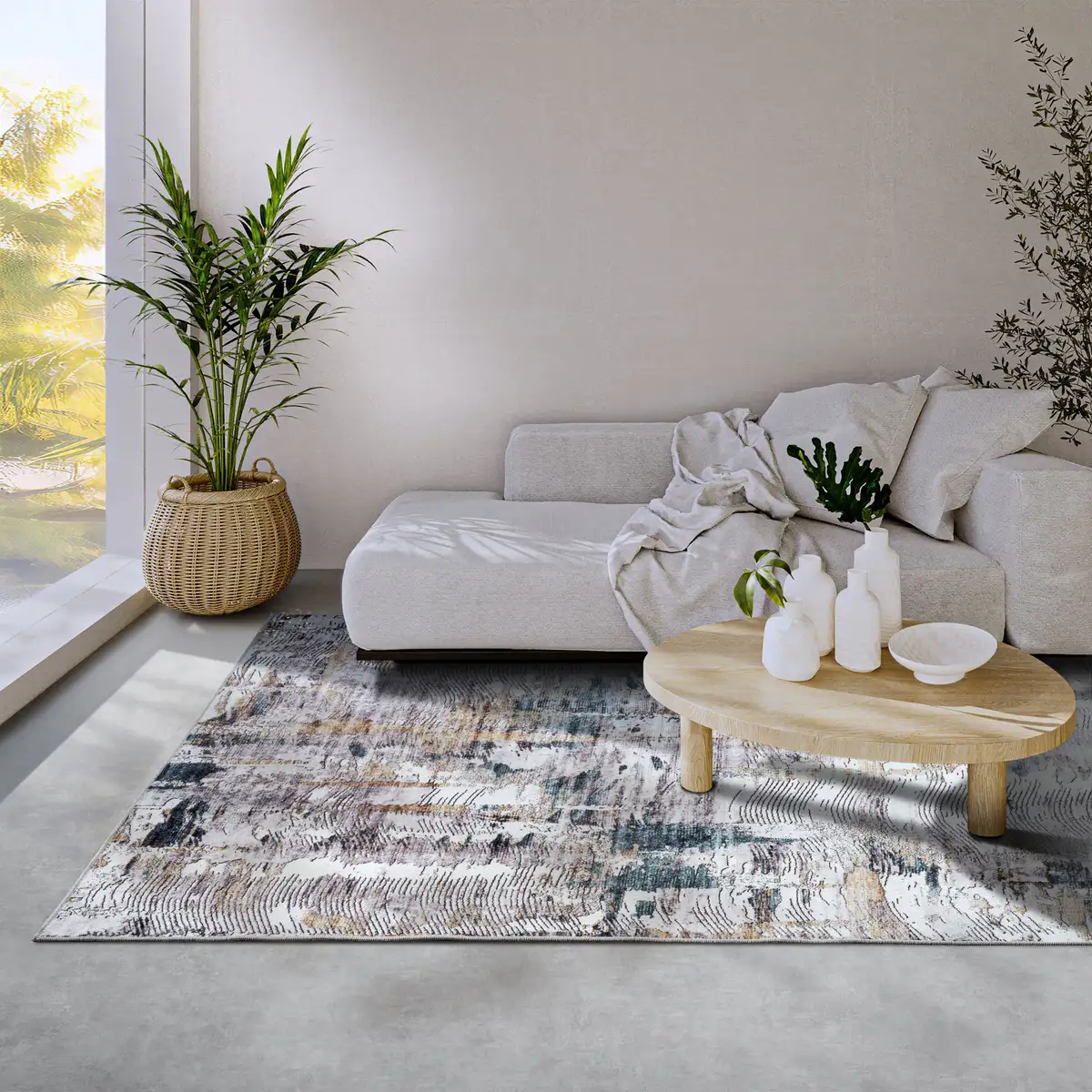 

ELLE DECORATION ковер "Malard", прямоугольный, короткий ворс, противоскользящий, винтажный, современный, гостиная, прихожая 80х150 см, цвет saphir