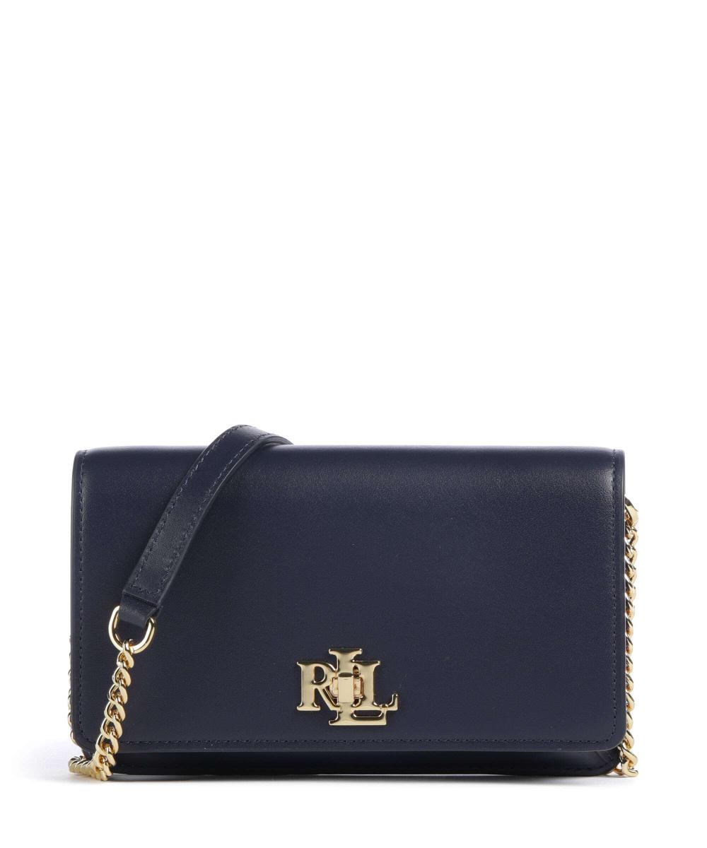 

Сумка через плечо Trnlk из мелкозернистой яловой кожи Lauren Ralph Lauren, синий