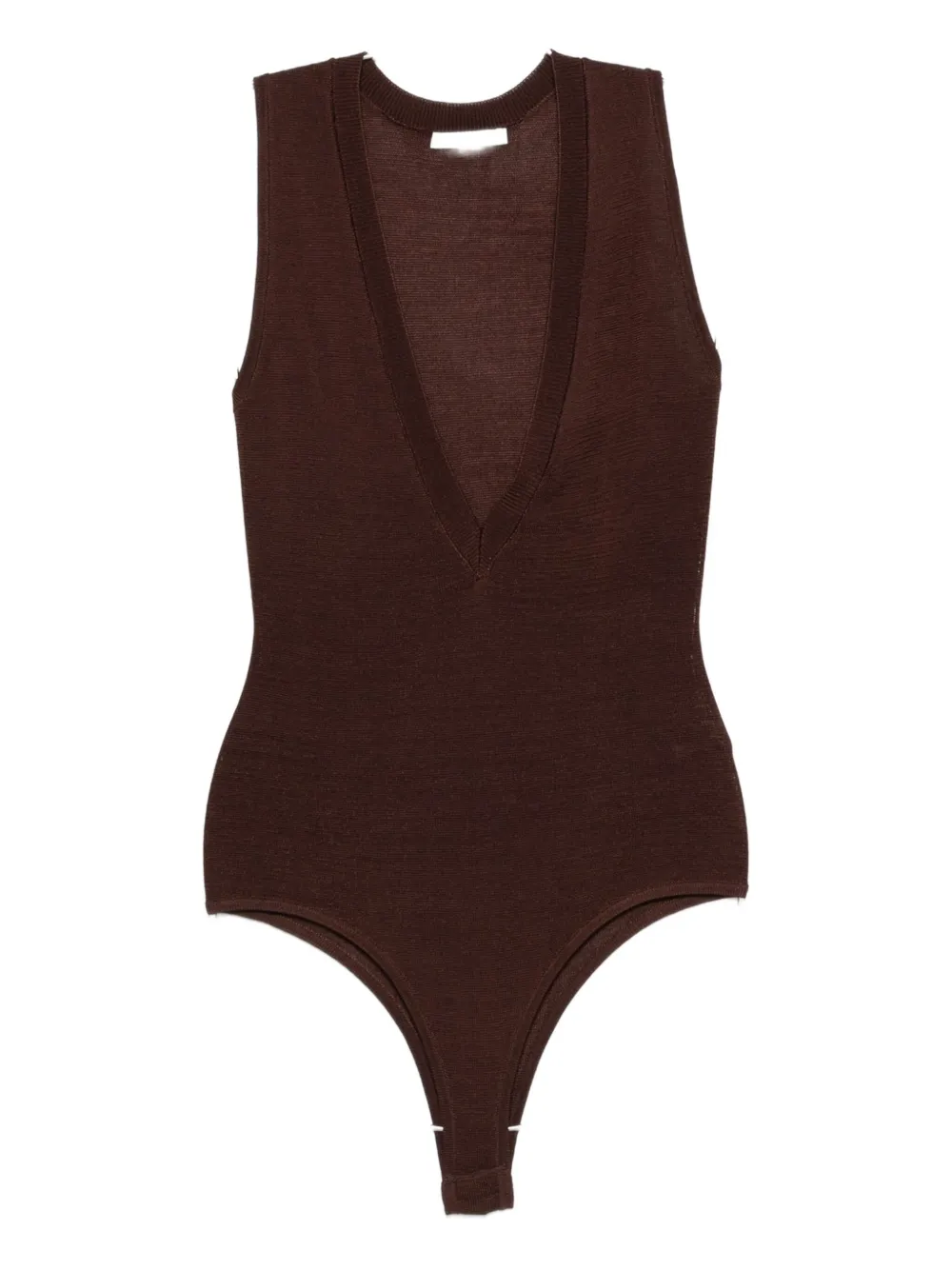 

Боди без рукавов с V-образным вырезом Entire Studios, коричневый