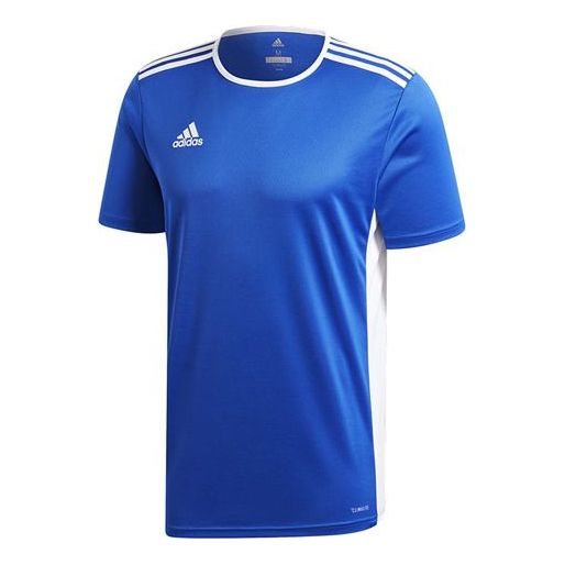 

Футболка adidas Entrada 18 Stripe Colorblock Short Sleeve Blue, синий