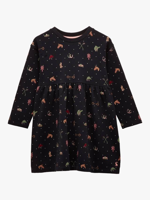 

Детское платье-свитер Emma из чистого хлопка Joules, Navy