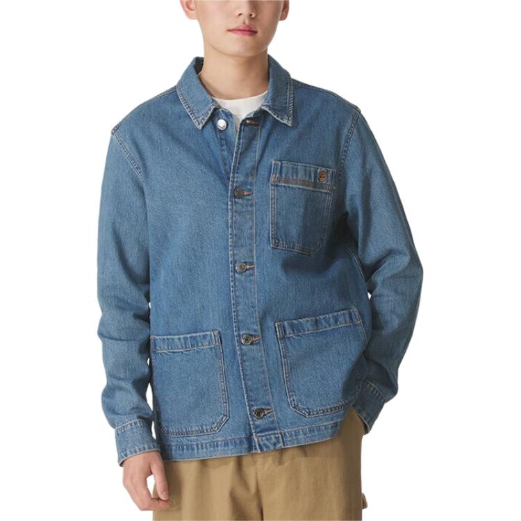

Timberland Джинсовая куртка мужская синяя, Denim Blue