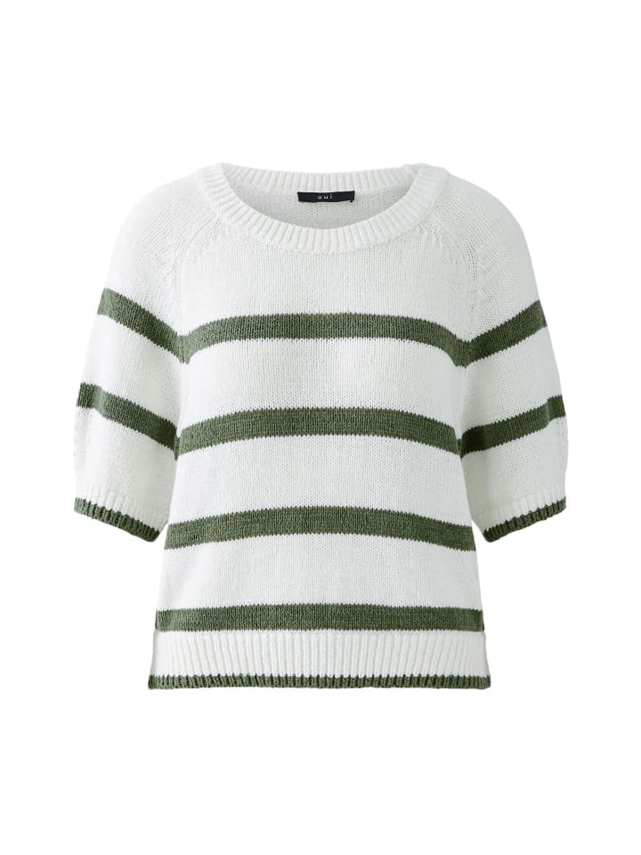 

Свитер белого и зеленого цвета Oui