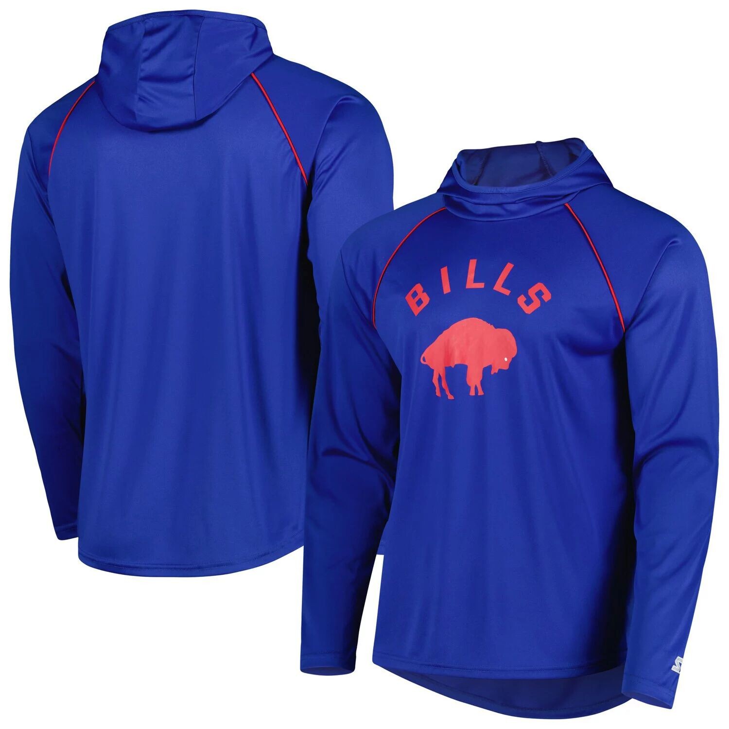 

Мужская футболка с капюшоном Royal Buffalo Bills Vintage Logo реглан Starter