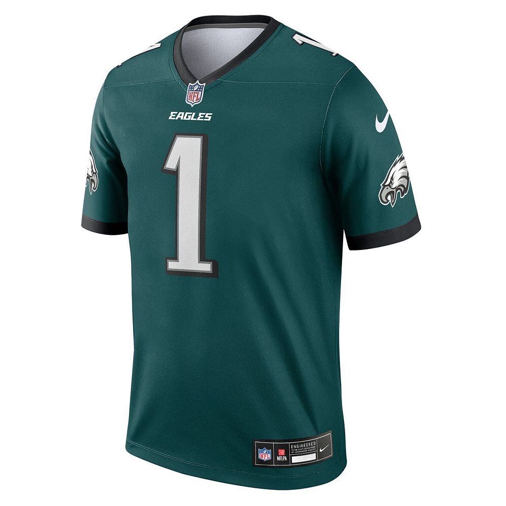 Мужская майка Nike Jalen Hurts Midnight Green Philadelphia Eagles Legend, цвет Eag Green — фото 3