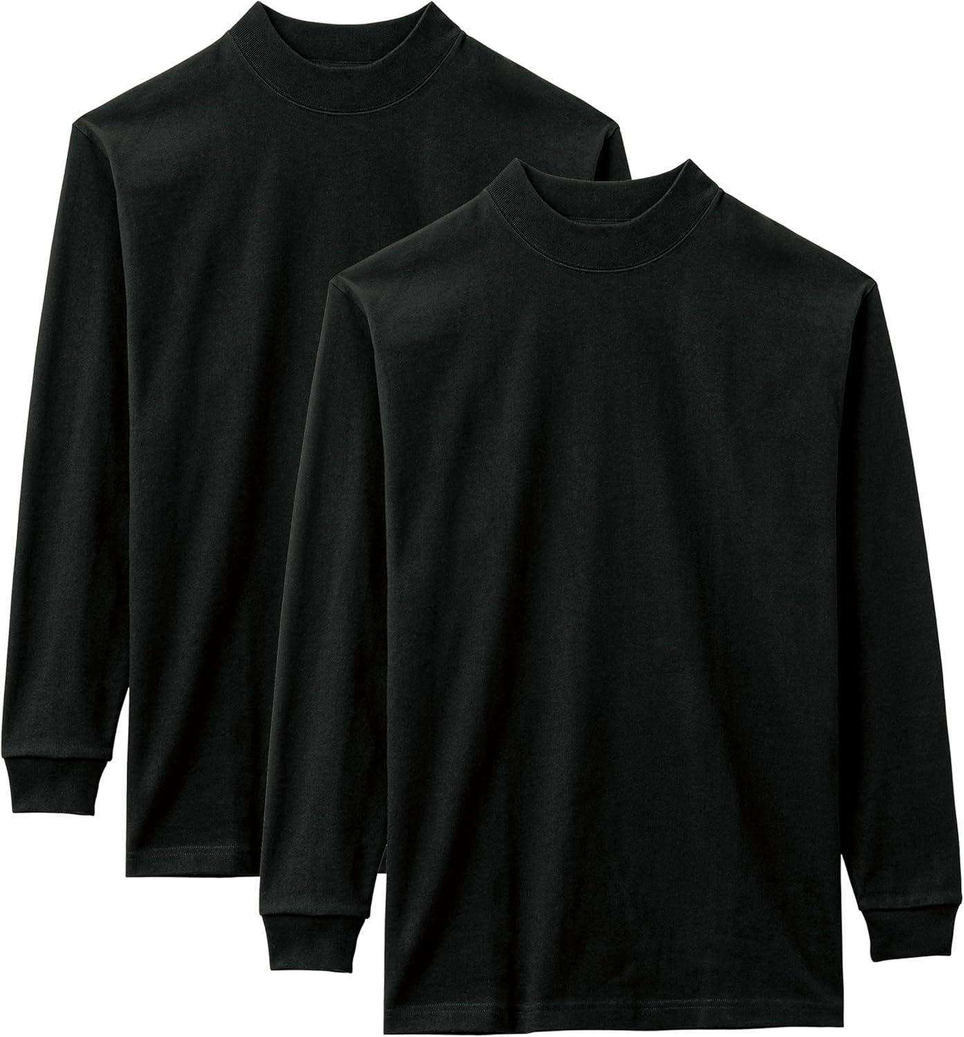 

Мужская футболка LifeMax MS1610 с высоким воротником и длинными рукавами, черный