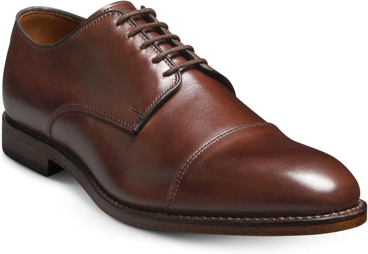 Оксфорды из натуральной кожи Allen Edmonds, темно-чили