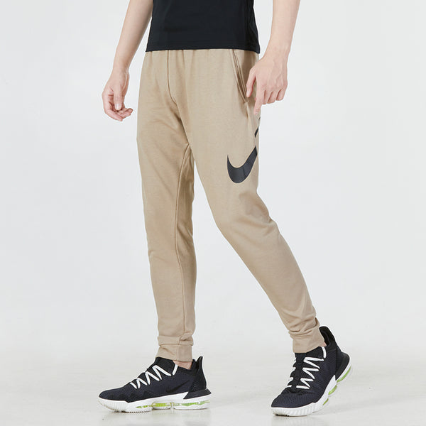 Брюки men's solid color logo casual knit sports pants/trousers/joggers khaki Nike, мультиколор — фото 3