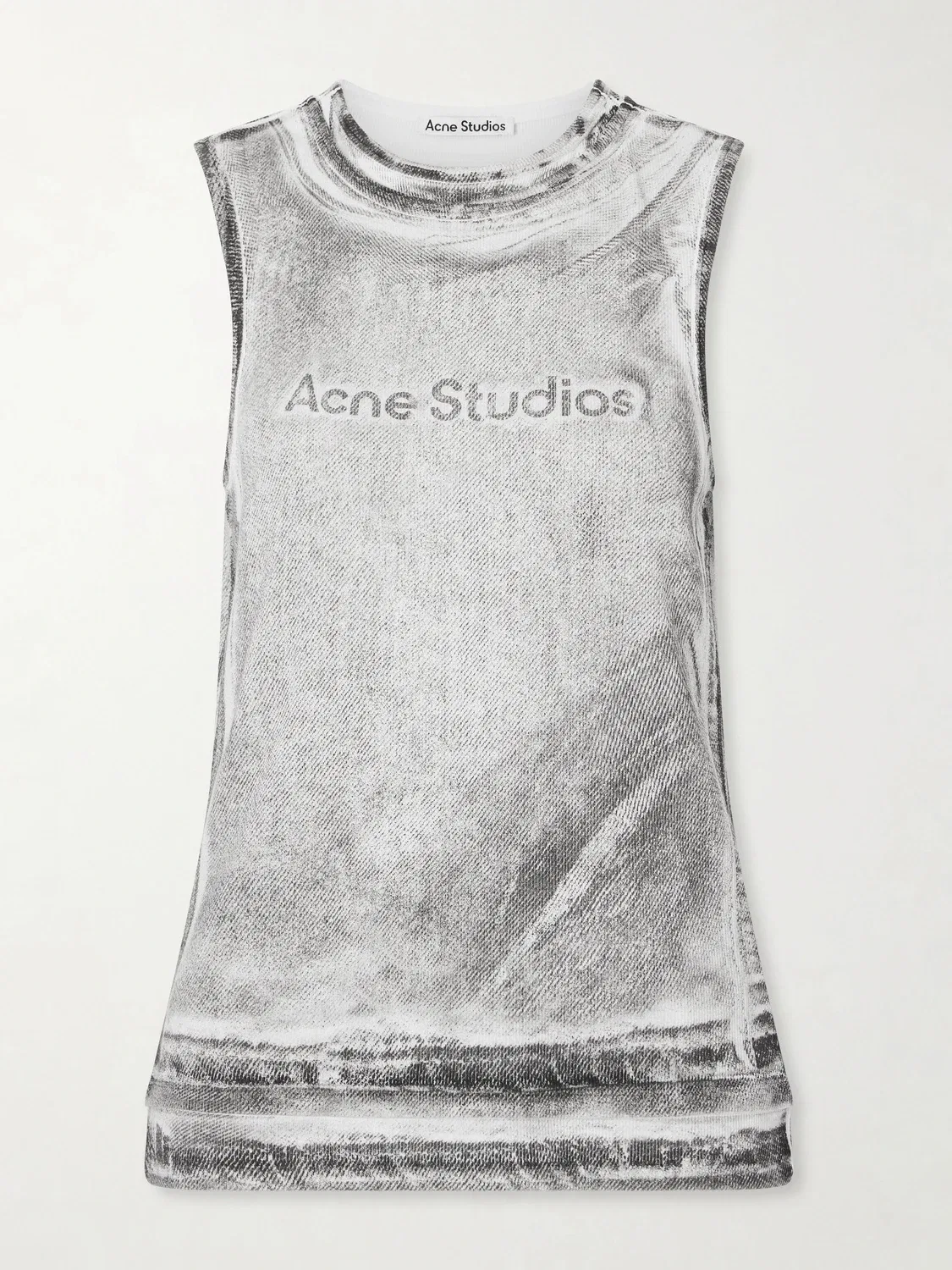 Топ Elgie из хлопковой смеси с принтом Acne Studios