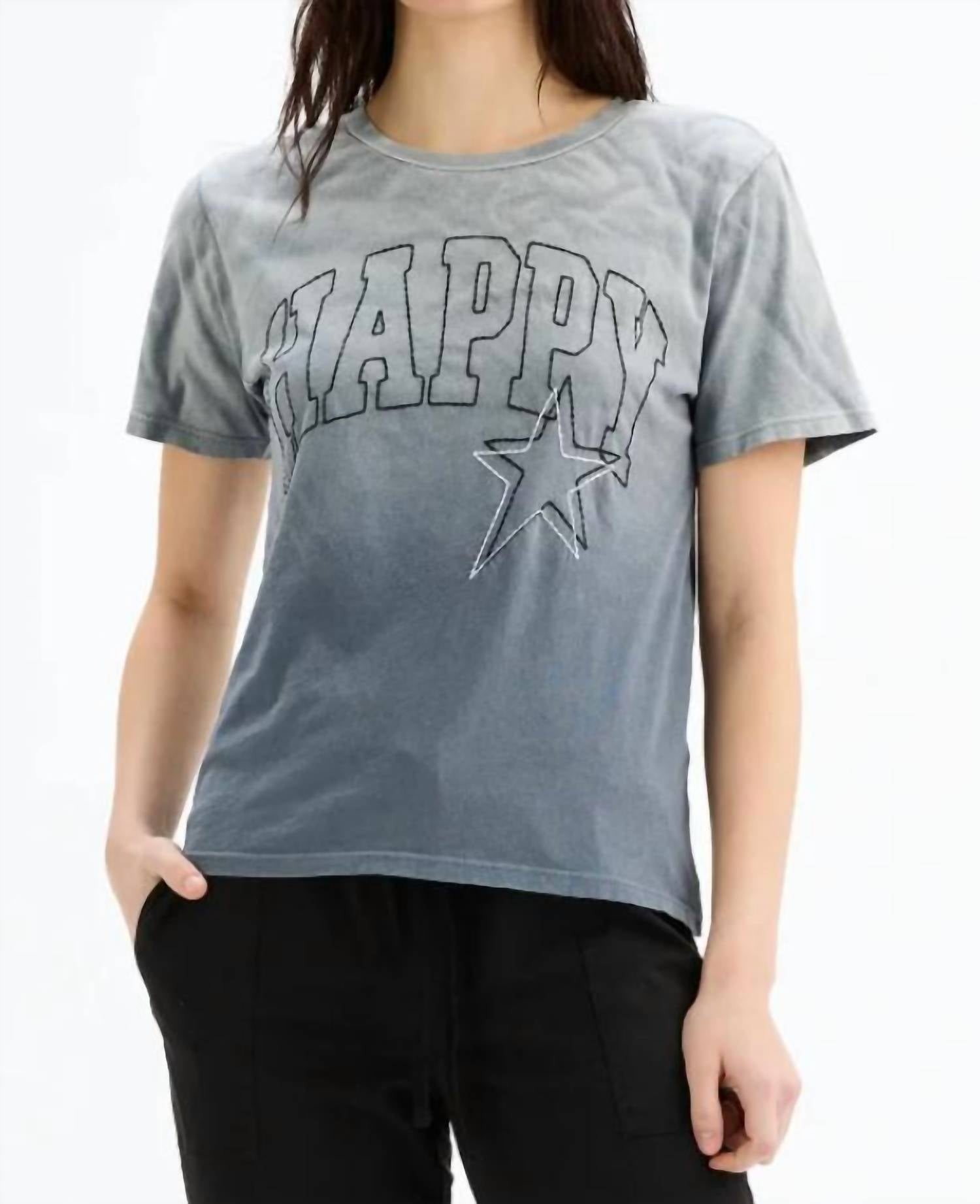 

Футболка Happy Stars Wide в цвете Sunfaded Frost Grey CHRLDR