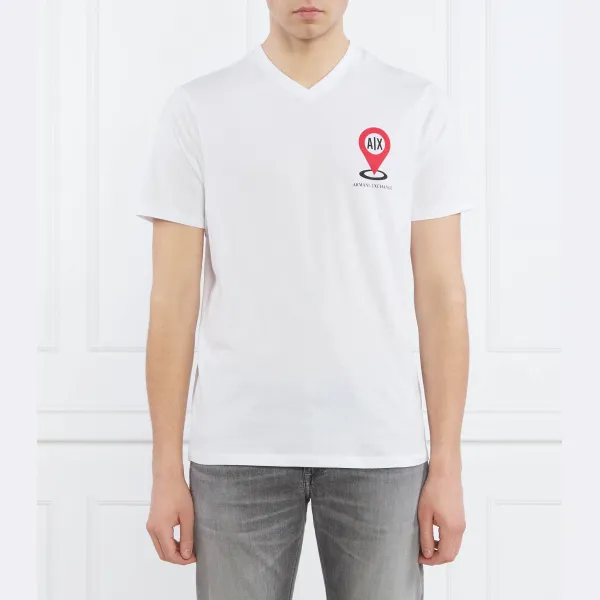 

Футболка стандартного кроя Armani Exchange, белый
