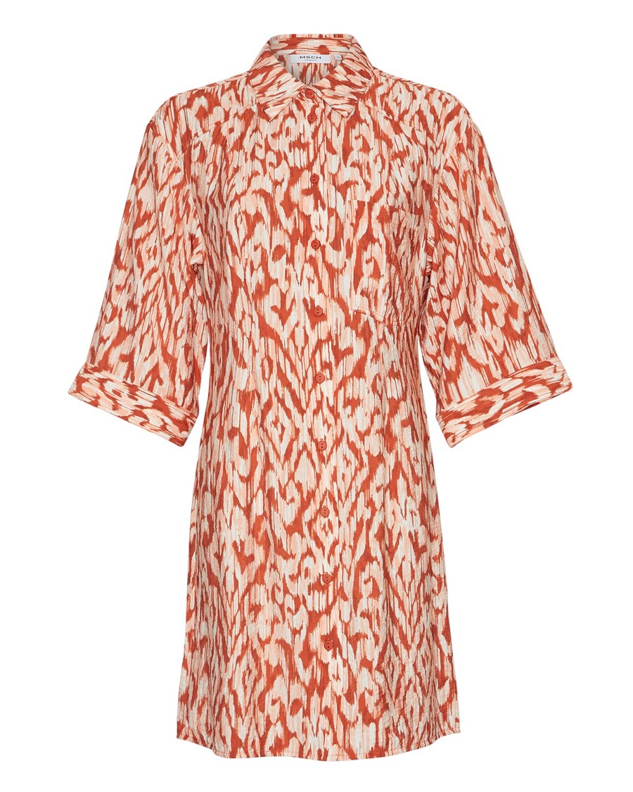 

Платье рубашка MSCH COPENHAGEN Shirt Dress Orlena Ladonna, цвет kitt