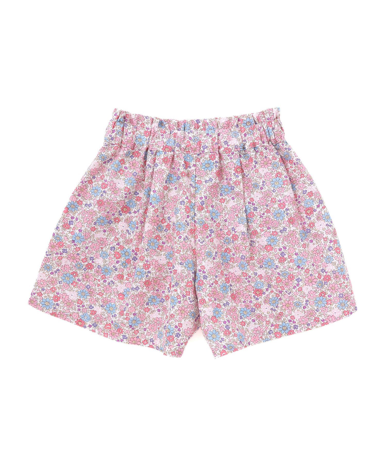 Комплект из блузки и шорт с цветочным принтом (95-150 см) BeBe Petits Pois Vert, Pink