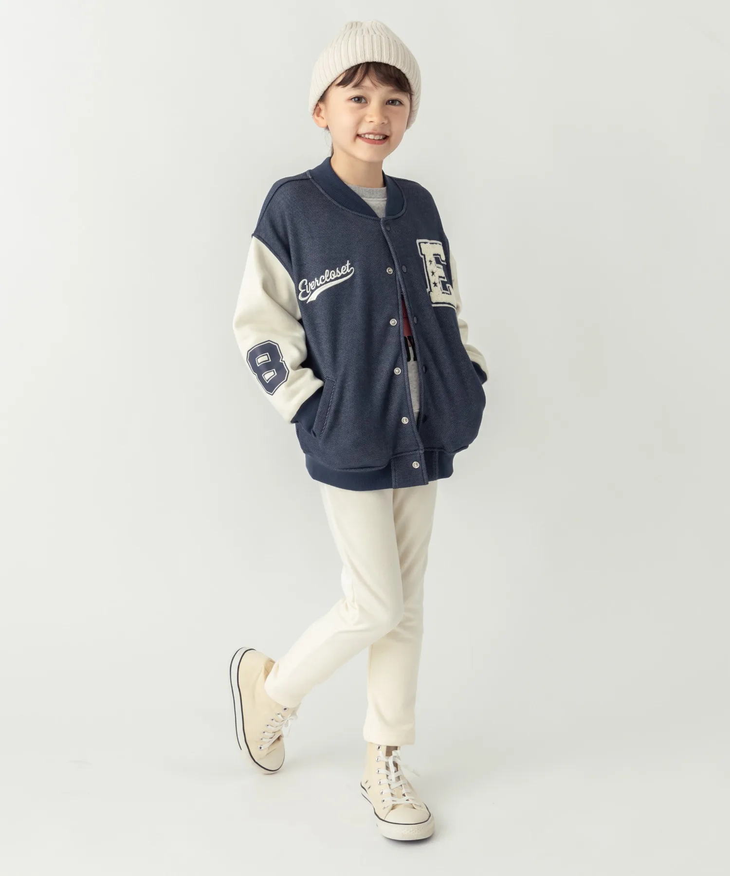 Детские штаны с флисом внутри модели 32630 ever closet синие — фото 2