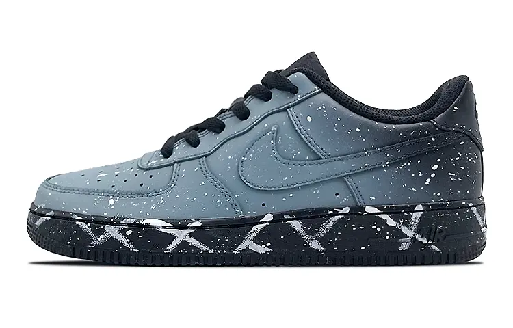 

Кроссовки Nike Air Force 1 Skateboard Shoes Women's Low-Top Black White, Черный, Кроссовки Nike Air Force 1 Skateboard Shoes Women's Low-Top Black White