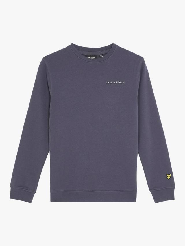 

Детский свитшот с круглым вырезом Lyle & Scott, X854 Graystone