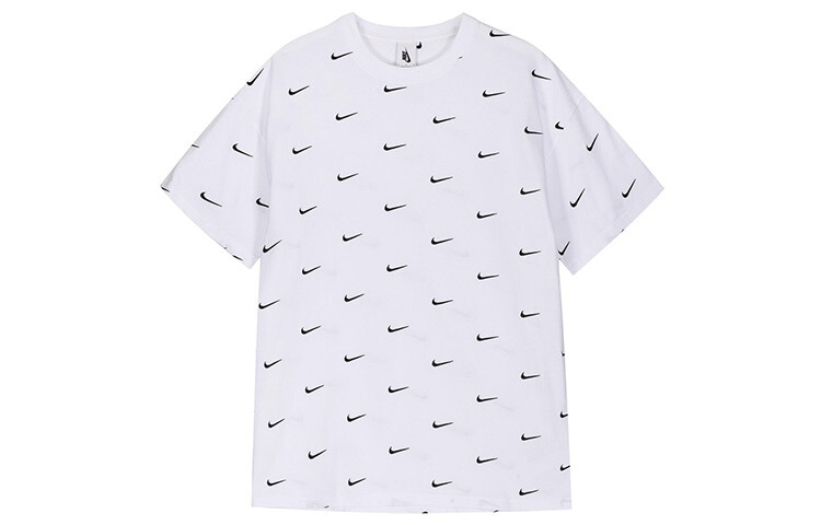 

Футболка с логотипом Swoosh по всей поверхности Nike, белый