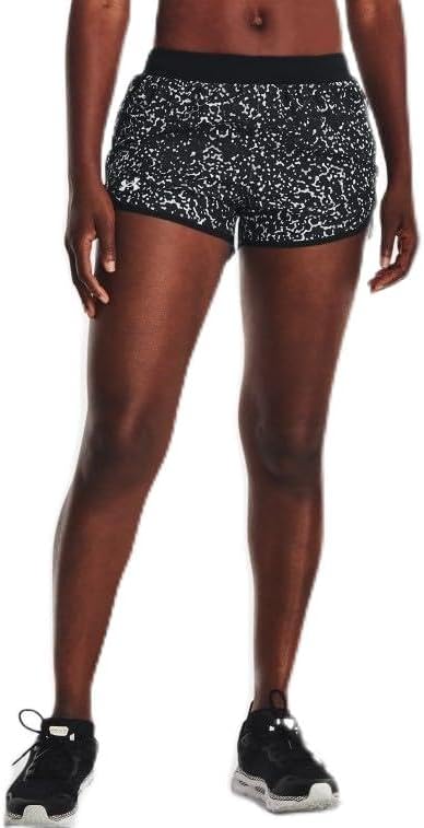 

Женские беговые шорты Under Armour Fly by 2.0 Printed, Black-Reflective