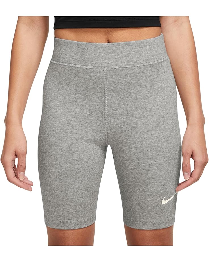 

Шорты Nike Sportswear Classic High-rise 8" Shorts, цвет Dark Grey Heather/Sail