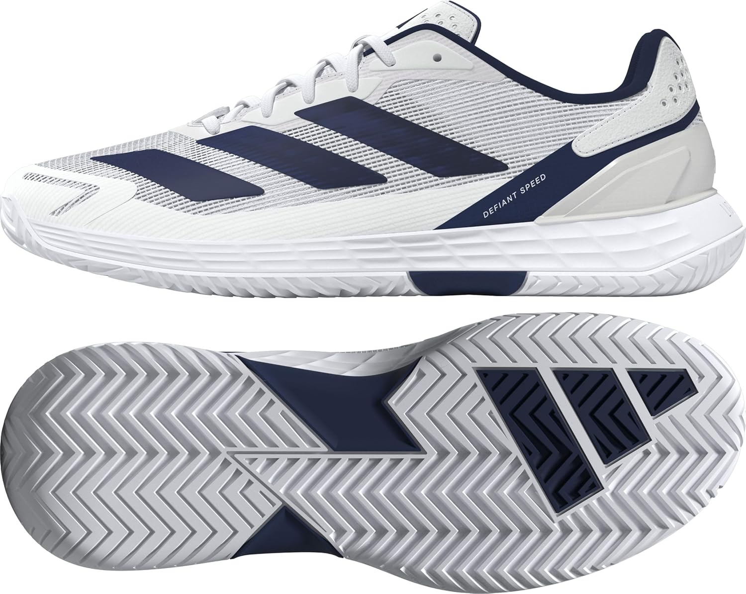 Мужские кроссовки Adidas Defiant Speed 2, белый/черный/синий/темно-синий — фото 3