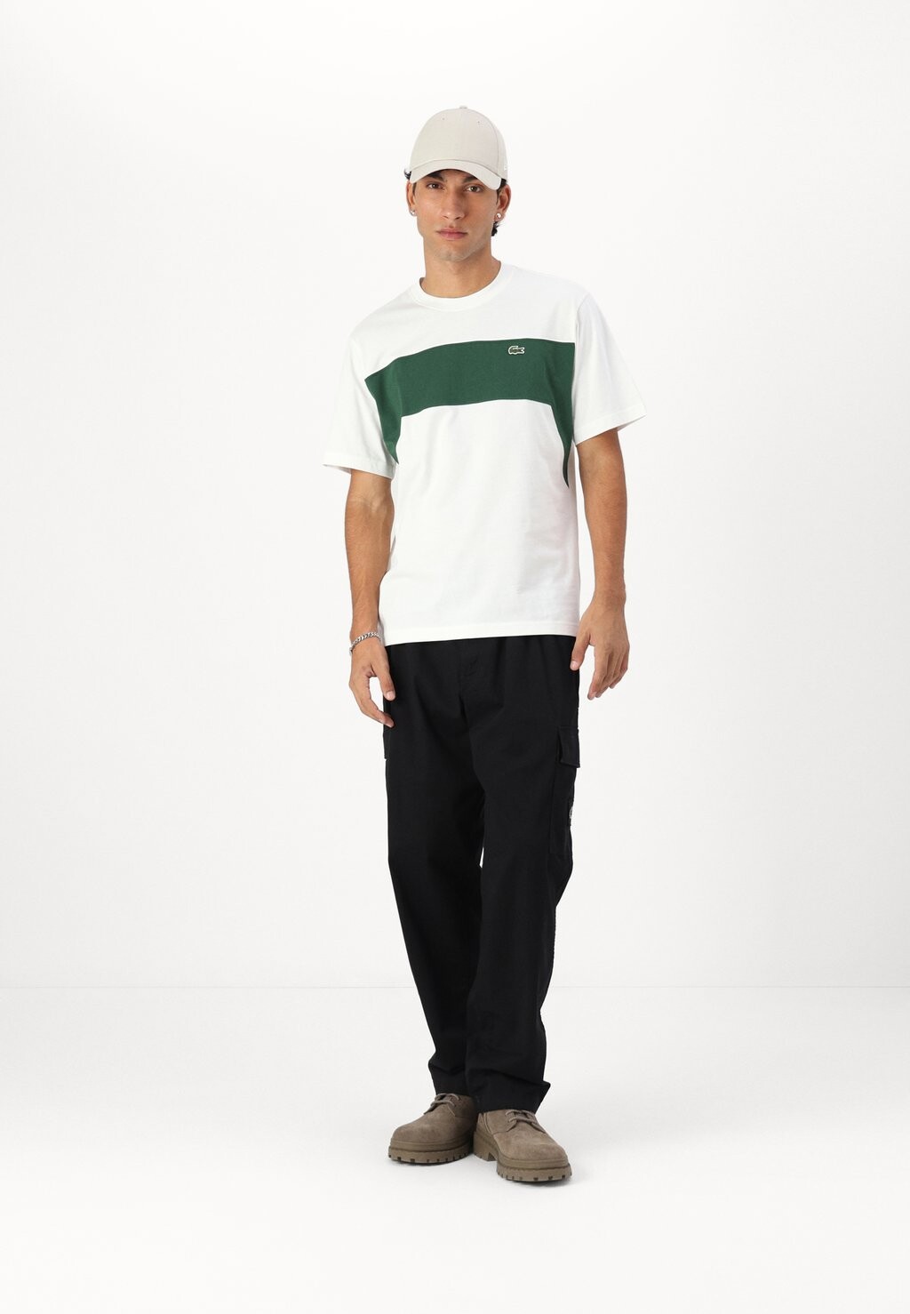 

Футболка с принтом Lacoste, темно-зеленый
