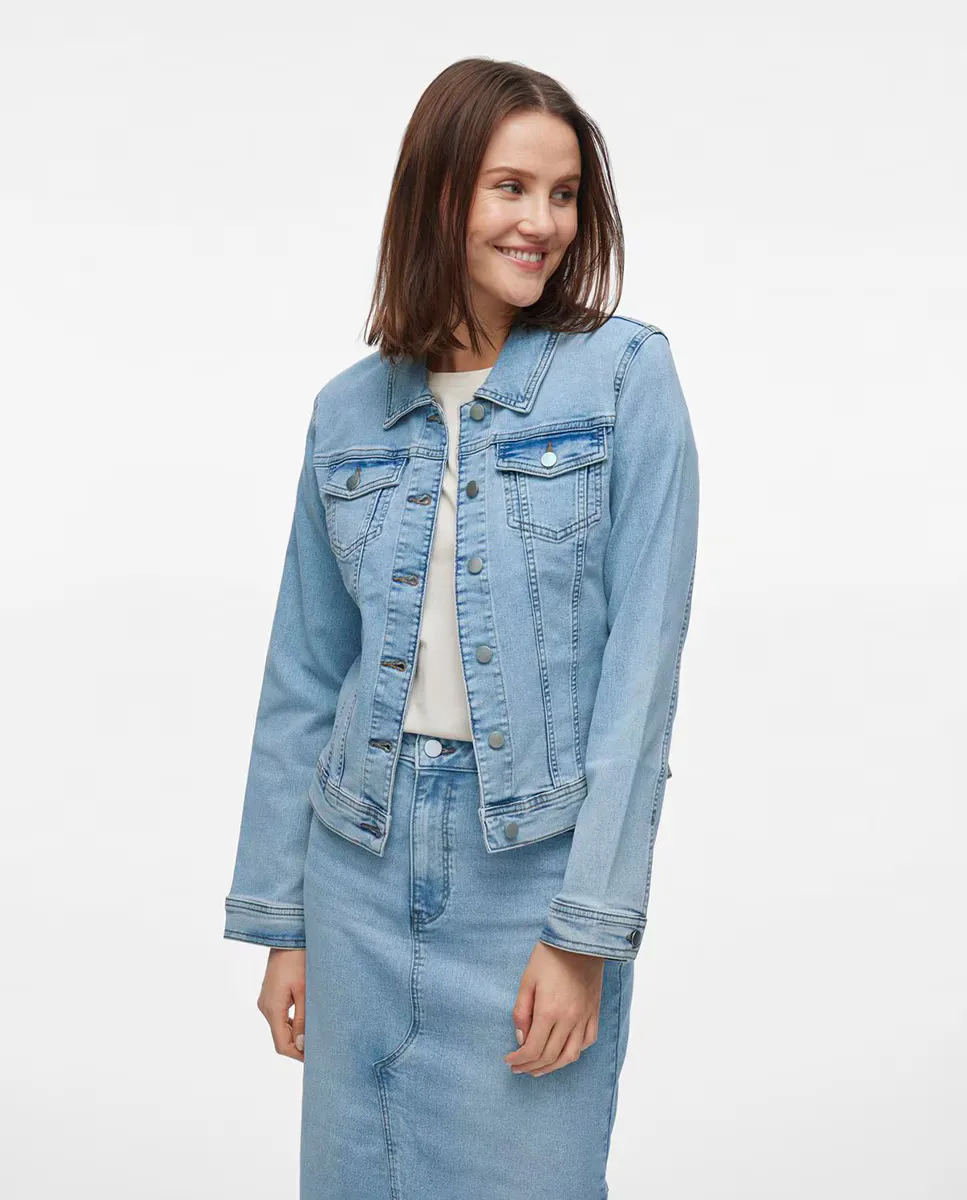 

Женская джинсовая куртка Vila, светло-голубой
