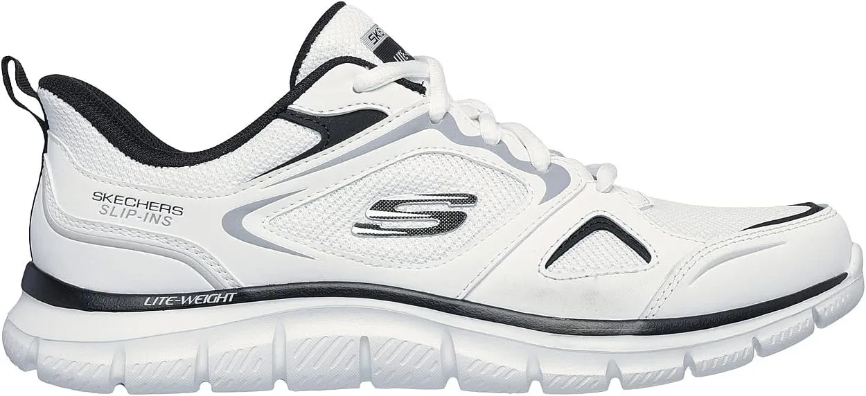Мужские кроссовки Skechers Hands-Free Slip-ins Track Trainers, белый/черный — фото 3
