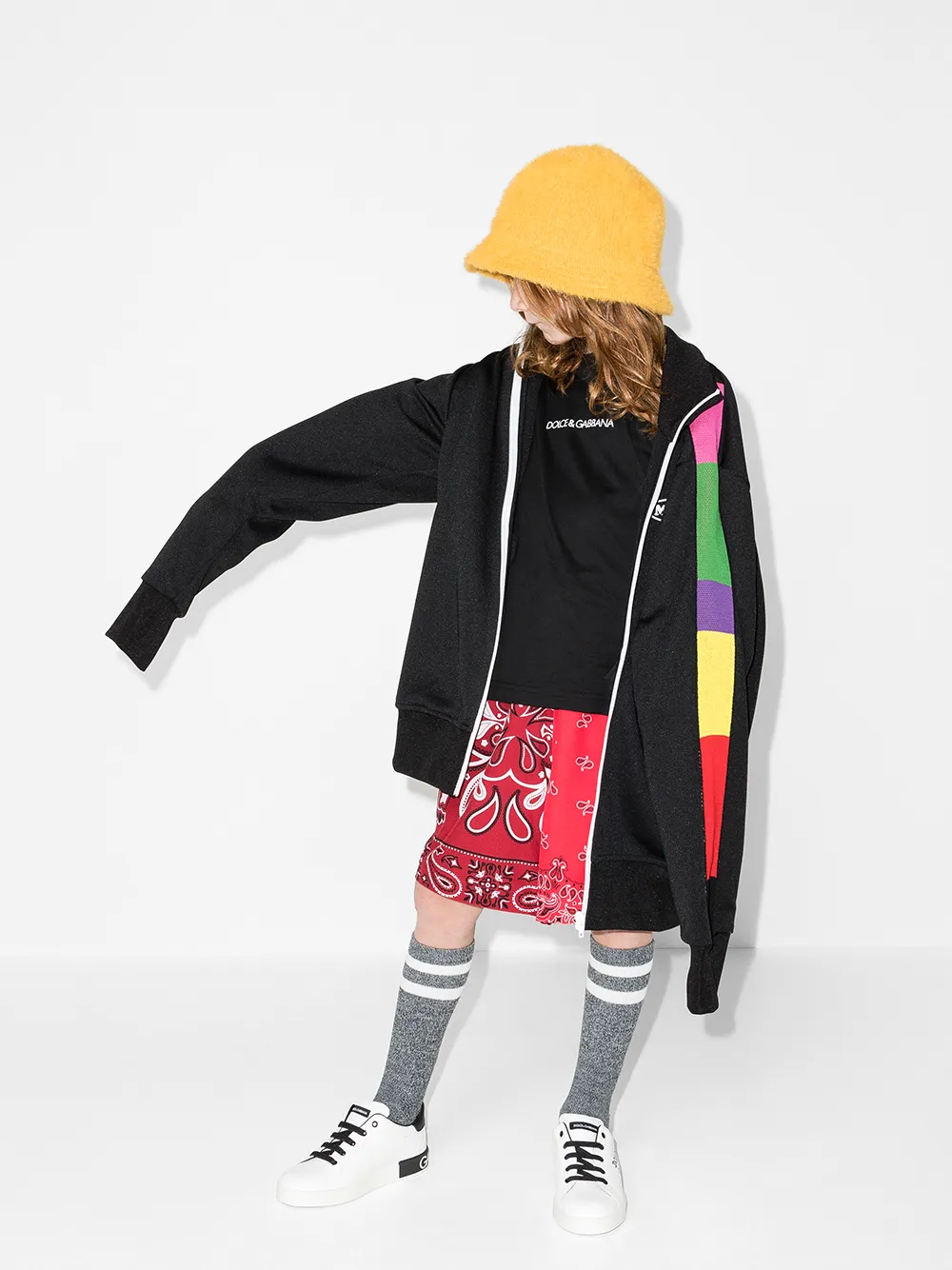 Футболка с логотипом Dolce & Gabbana Kids, черный — фото 4