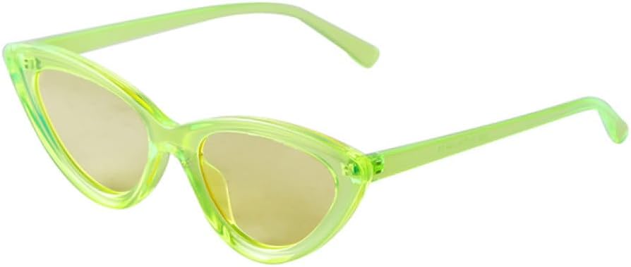 

Ретро-модные прозрачные солнцезащитные очки «кошачий глаз» для женщин и мужчин, модные розовые солнцезащитные очки в треугольной оправе с блестками MTZJH, C6 Clear Green